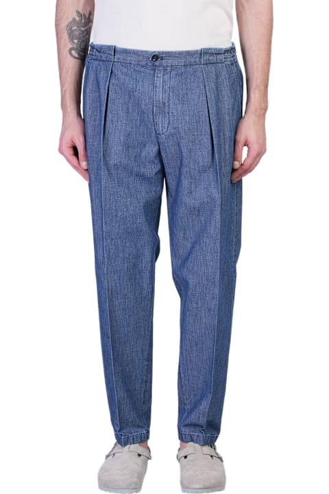 Briglia 1949 Clothing for Men Briglia 1949 Portobellod Pants In Blue Cotton