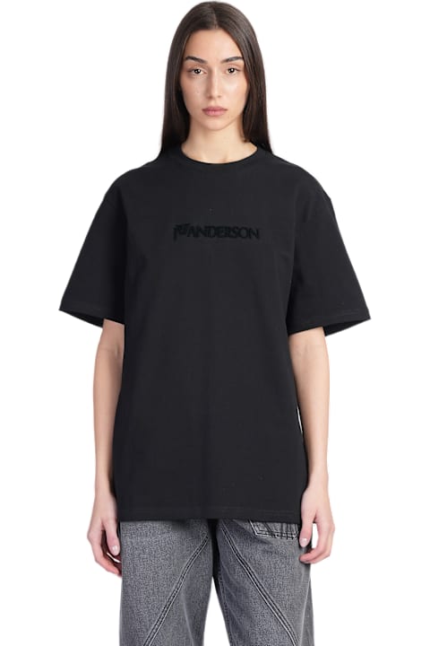 J.W. Anderson لـ Women J.W. Anderson T-shirt In Black Cotton