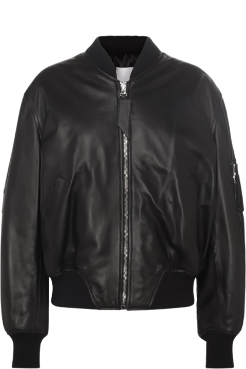 The Attico Coats & Jackets for Women The Attico Black Leather Jacket
