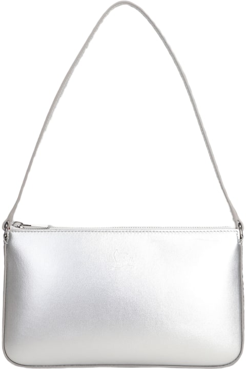 Christian Louboutin for Women Christian Louboutin Loubila Shoulder Bag In Silver Leather