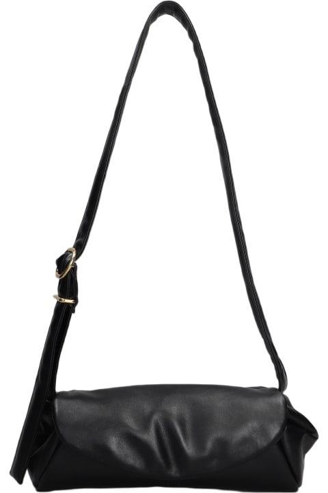 Jil Sander Shoulder Bags for Women Jil Sander Cannolo Piccolo Shoulder Bag In Black Leather