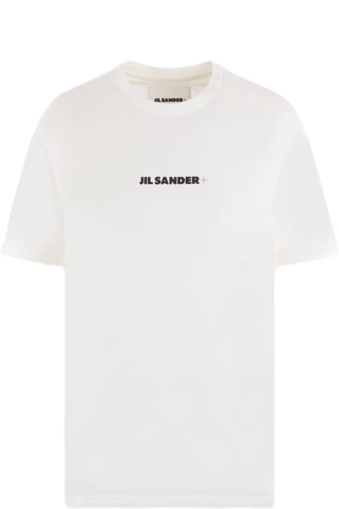 Jil Sander Topwear for Men Jil Sander White And Black Cotton T-shirt