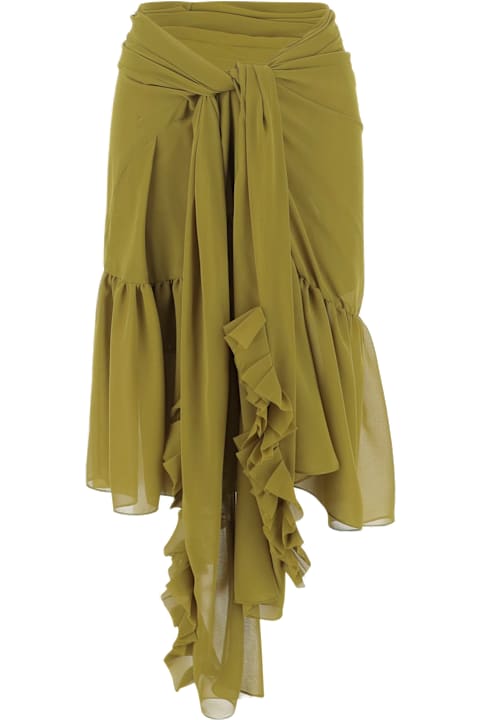 Dries Van Noten Skirts for Women Dries Van Noten Nylon Skirt With Ruffles