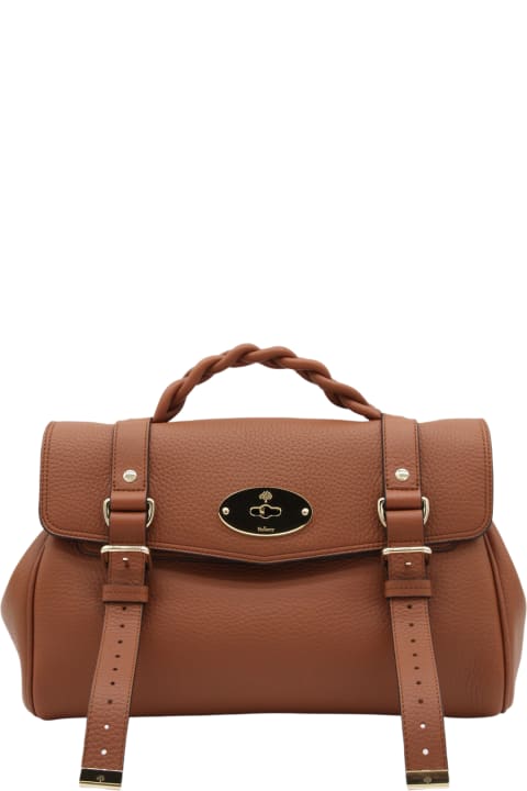 ウィメンズ新着アイテム Mulberry Brown Leather Alexa Handle Bag
