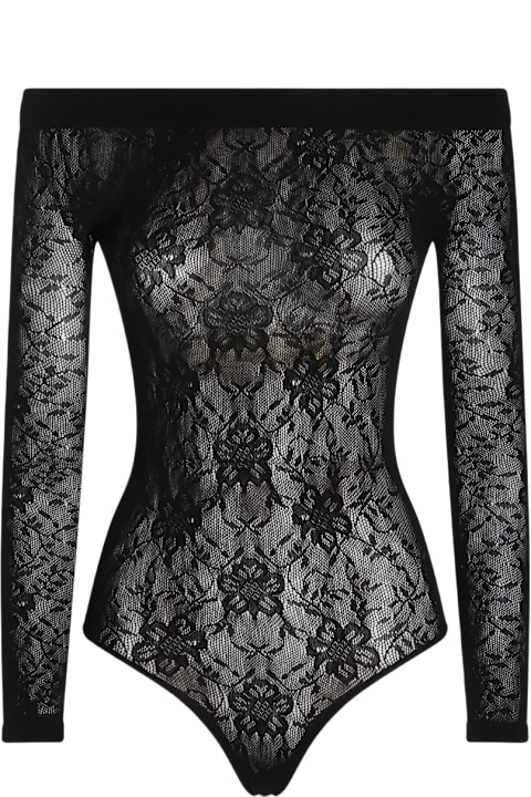 Saint Laurent جمب سوت لـ السيدات Saint Laurent Black Bodysuits