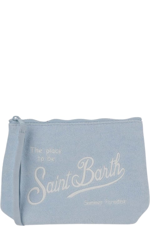ウィメンズ MC2 Saint Barthのクラッチバッグ MC2 Saint Barth Fabric Clutch Bag With Logo