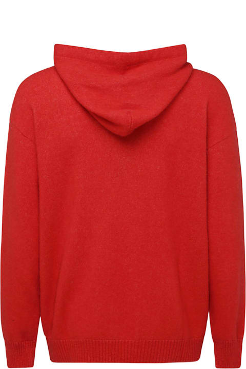 Laneus Sweaters for Men Laneus Coral Cashmere-silk Blend Knitwear