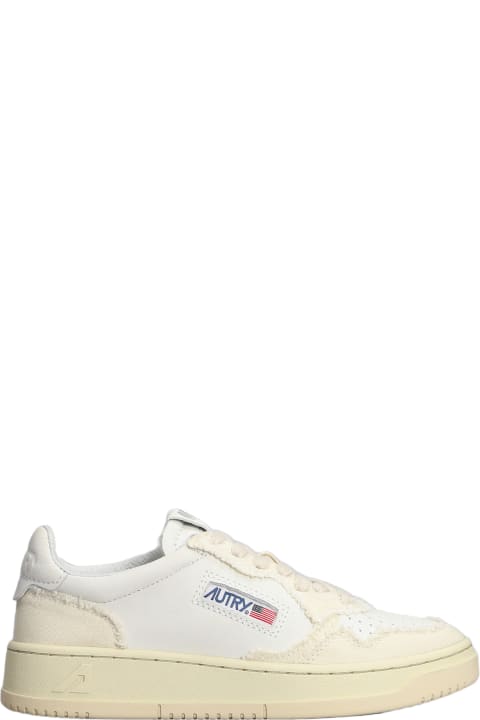 Autry for Women Autry Autry 01 Sneakers In Beige Leather