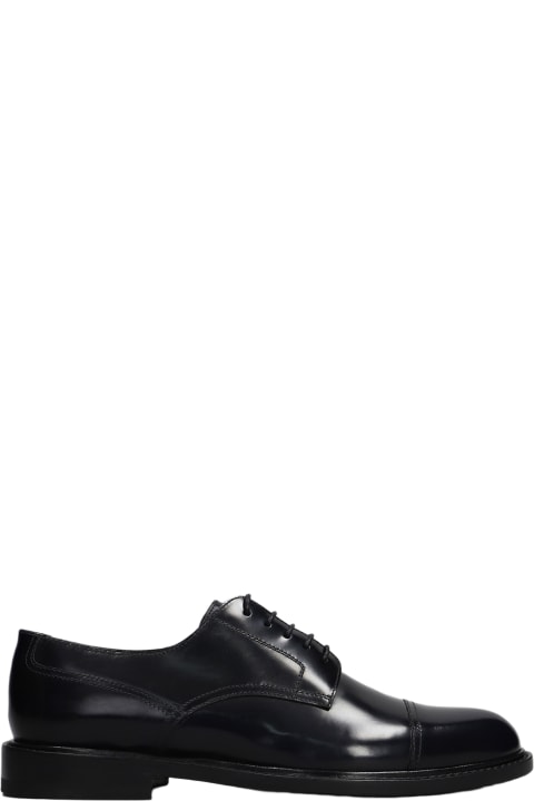 Fashion for Men Tagliatore 0205 Casey Lace Up Shoes In Blue Leather