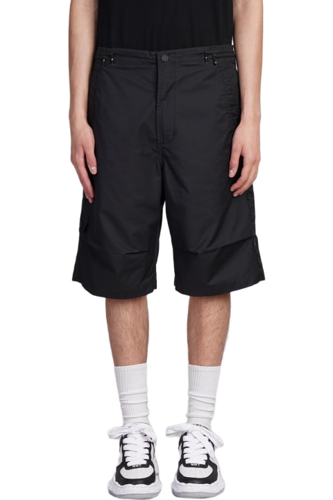 Pants for Men Maharishi Shorts In Black Cotton