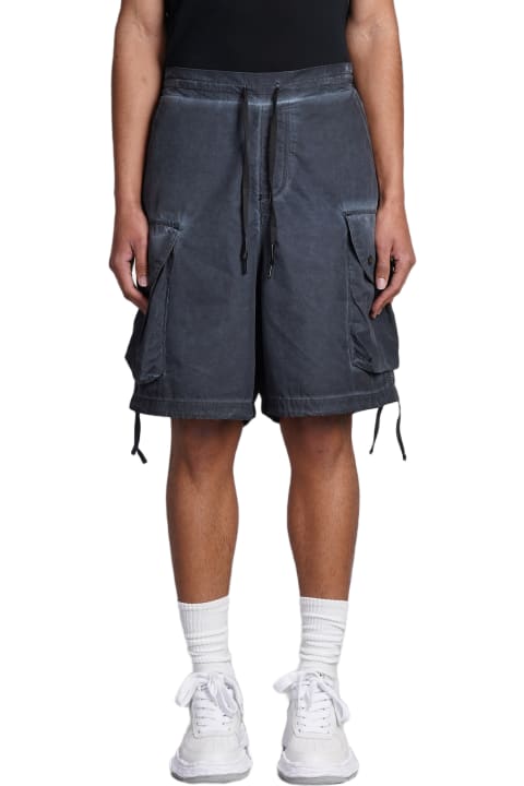 A Paper Kid Pants for Men A Paper Kid Shorts In Black Cotton