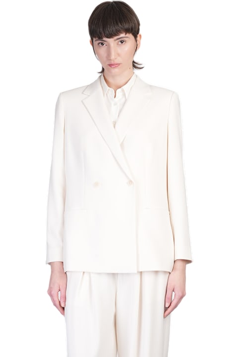 Theory Coats & Jackets for Women Theory Blazer In Beige Triacetate