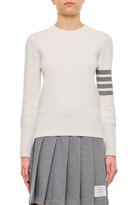 Thom Browne Sweaters for Women Thom Browne Milano Stitch Classic Crew Neck Pullover