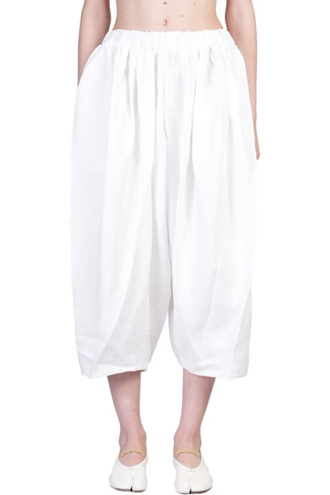 Comme des Garçons Pants & Shorts for Women Comme des Garçons Pants In White Polyester