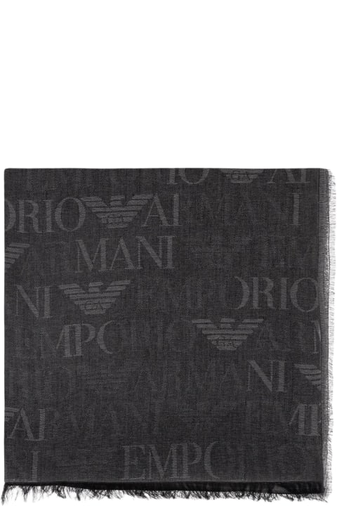 Emporio Armani Scarves for Men Emporio Armani Scarf With Monogram
