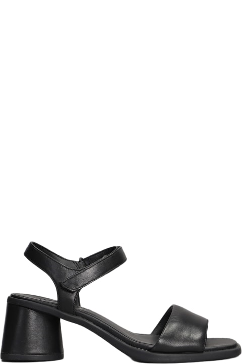 Shoes for Women Camper Kiara Sandals In Black Leather