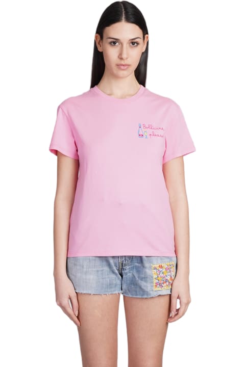 Fashion for Women MC2 Saint Barth Emilie T-shirt In Rose-pink Cotton