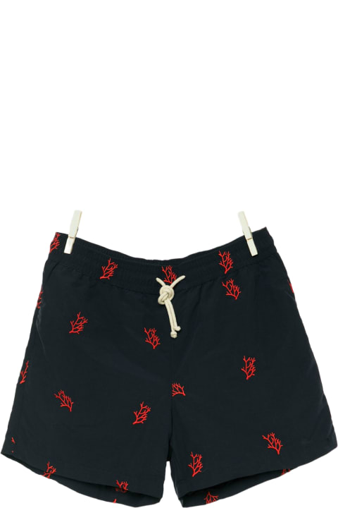 メンズ 水着 Ripa Ripa Positano Embroidered Swim Shorts