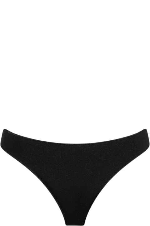 Homeware MC2 Saint Barth Woman Black Lurex Cheeky Swim Briefs Naomi