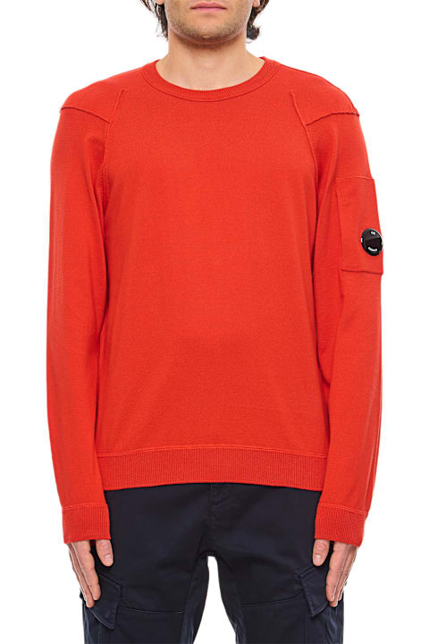 Sweaters for Men C.P. Company Sea Island Crewneck Lens Knit