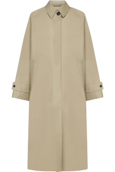 Holins Viscose And Cotton Trench Coat