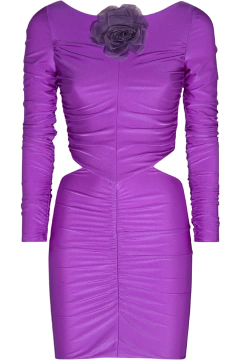 Giuseppe di Morabito for Women Giuseppe di Morabito Purple Stretch Cut Out Mini Dress