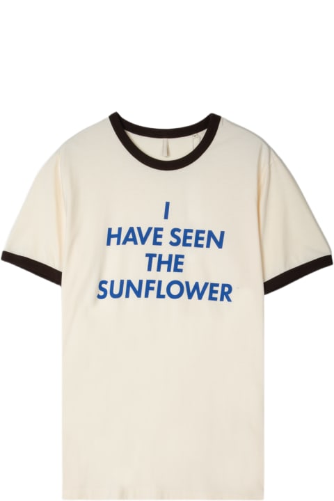 Sunflower T-shirt With Logo Print | italist