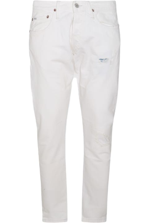 Polo Ralph Lauren Jeans for Men Polo Ralph Lauren White Cotton Denim Jeans