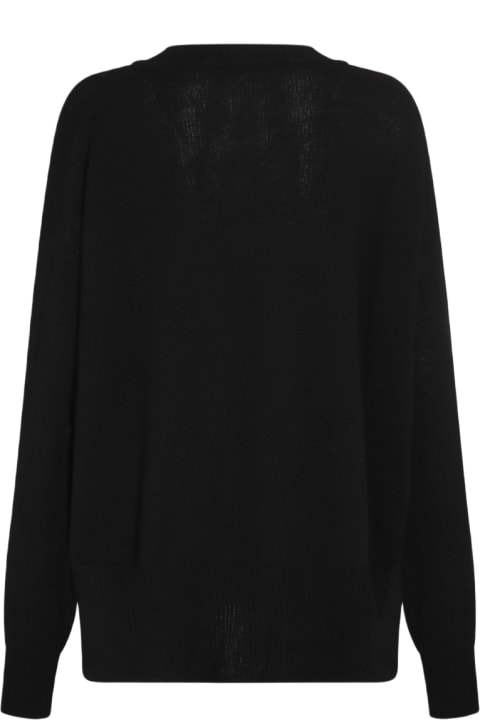 Jil Sander Sweaters for Women Jil Sander Black Cotton Jumper