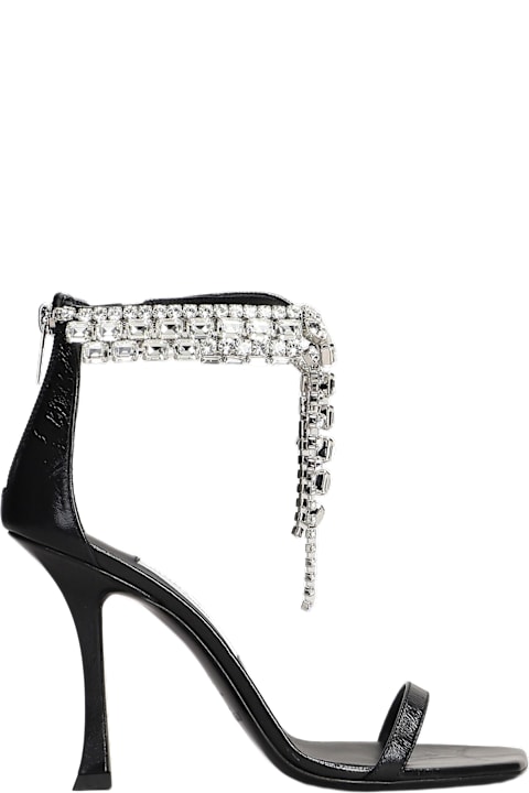 Jimmy Choo for Women Jimmy Choo Verity 100 Sandals In Black Leather