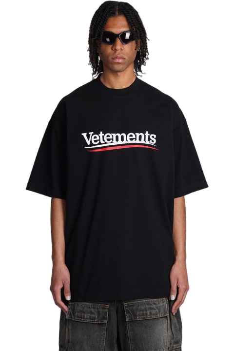 VETEMENTS for Men VETEMENTS T-shirt In Black Cotton