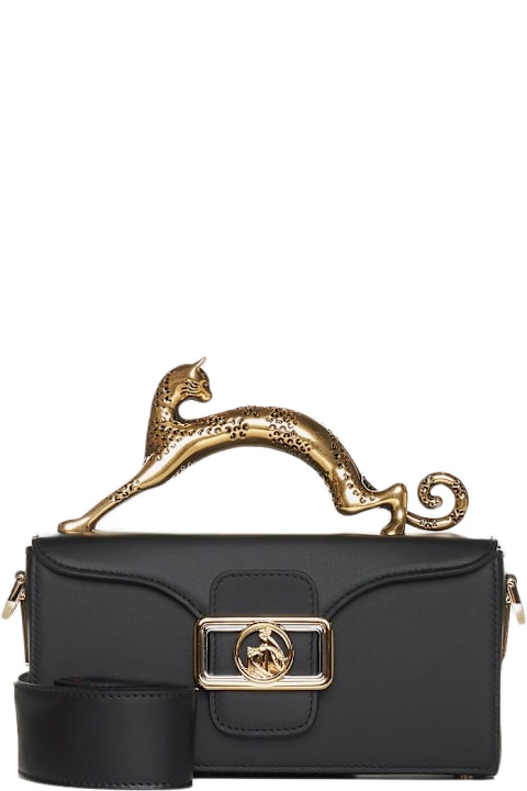Homeware Lanvin Black Nano Pencil Cat Top Handle Bag