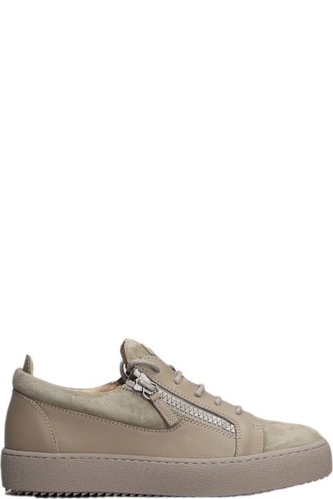 Giuseppe Zanotti for Men Giuseppe Zanotti Gz94 Sneakers In Taupe Suede