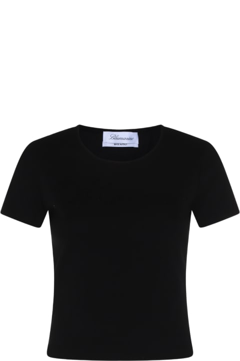 Blumarine for Women Blumarine Black Cotton T-shirt
