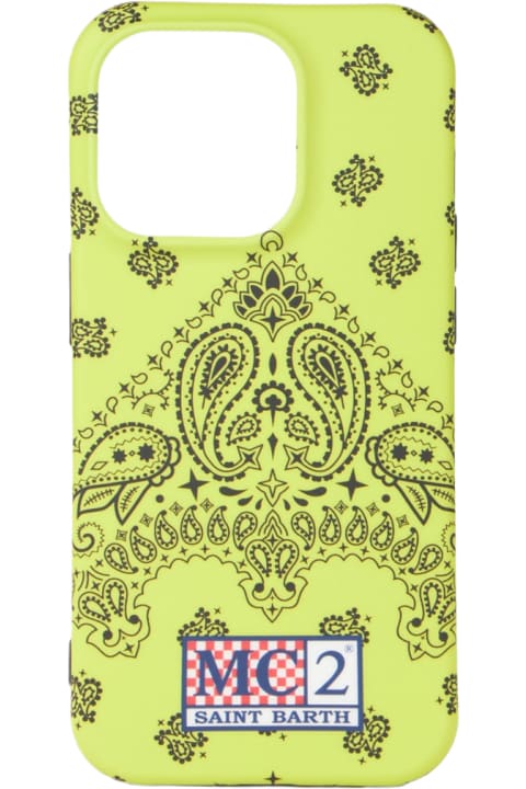 Hi-Tech Accessories for Women MC2 Saint Barth Cover For Iphone 14 Pro With Bandanna Print