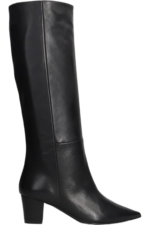 Shoes for Women Marc Ellis High Heels Boots In Black Leather