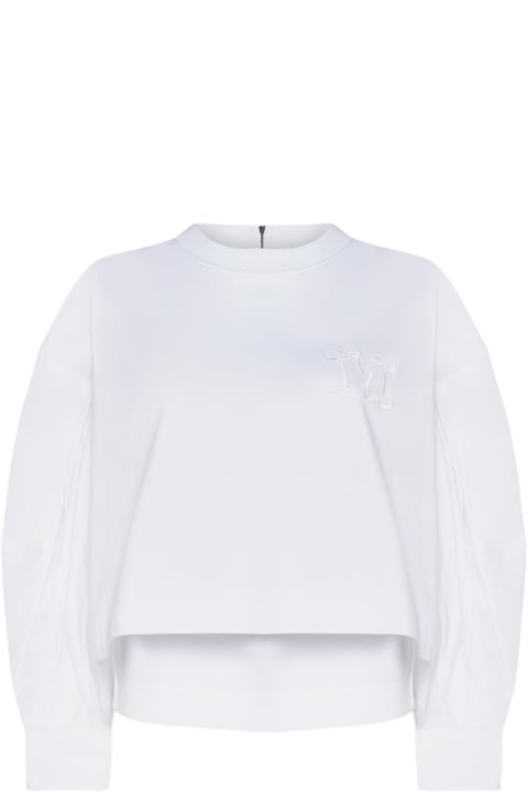 Max Mara Fleeces & Tracksuits for Women Max Mara Dolly Cotton Cropped Sweatshirt