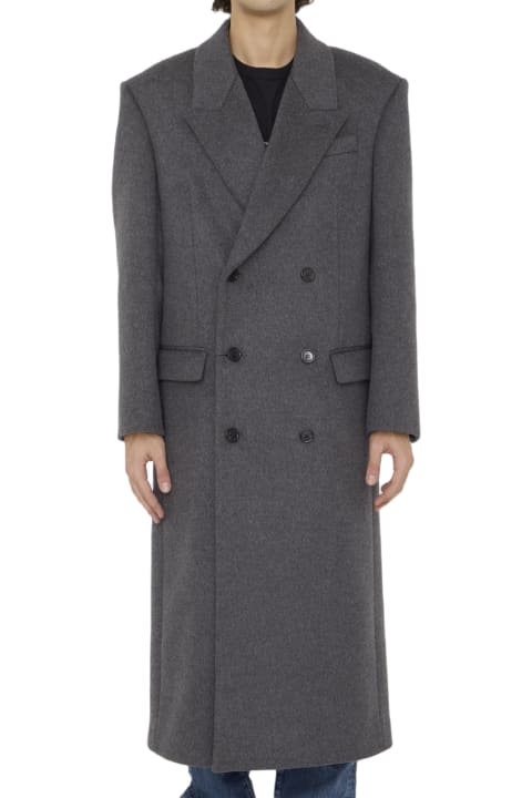 Saint Laurent Coats & Jackets for Men Saint Laurent Wool Coat