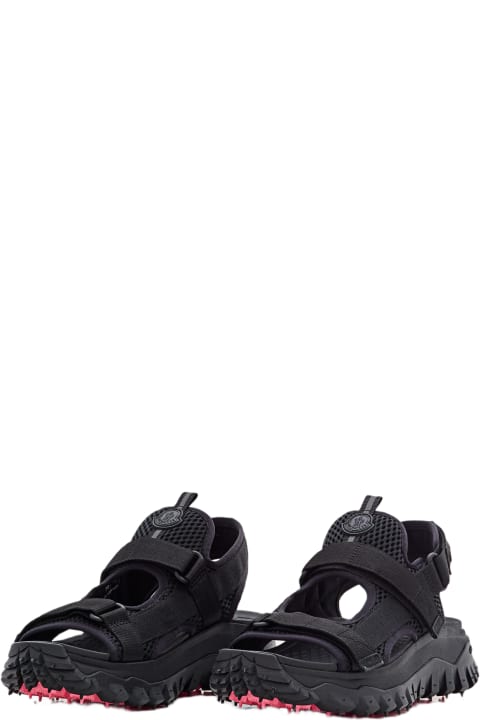 Sandals for Women Moncler Black Nylon Trailgrip Vela Sandals