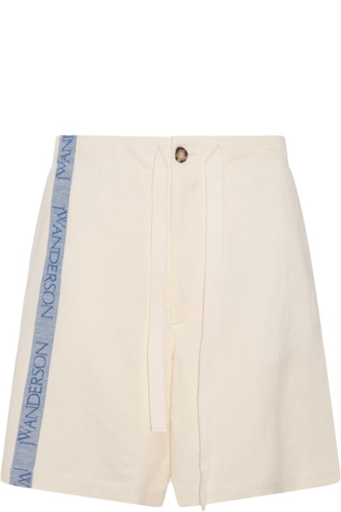 J.W. Anderson Pants for Men J.W. Anderson White Cotton Short