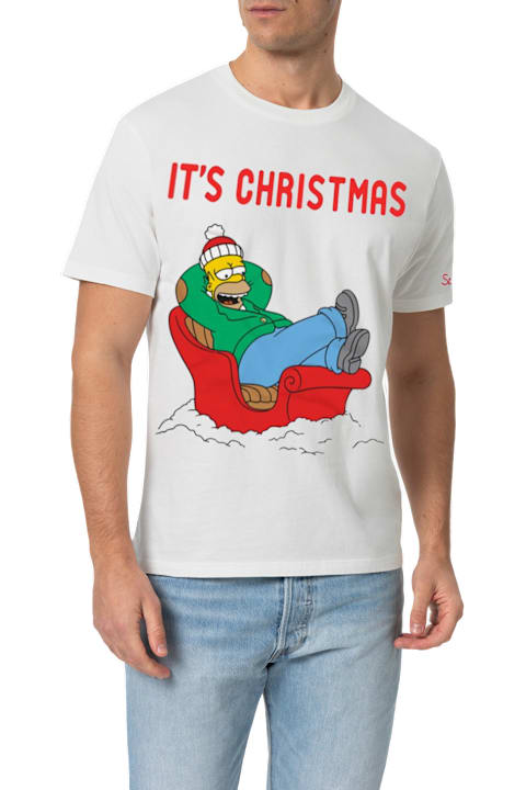 Homeware MC2 Saint Barth Winter Cotton T-shirt Arnott With Homer Relax Print | The Simpson Special Edition