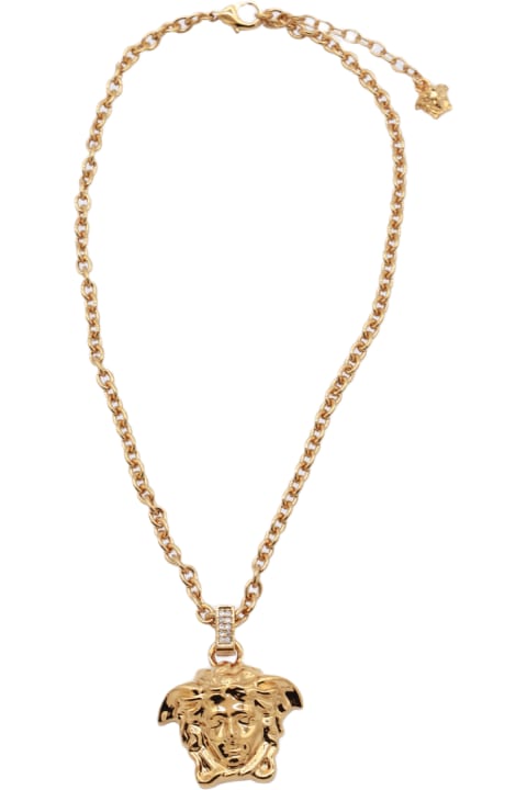 メンズ ジュエリー Versace Gold Metal Necklace