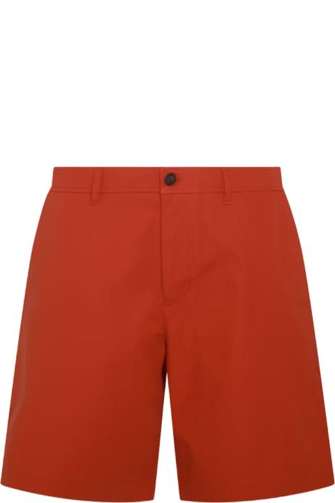 Maison Kitsuné for Men Maison Kitsuné Red Cotton Shorts