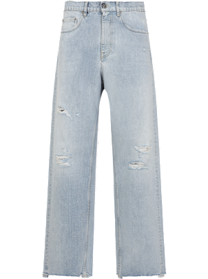デニム・ジーパン GOLDEN GOOSE Woman Jeans Stone Washed Golden Goose Journey/ Girl's Elasticated Waist Wide Leg