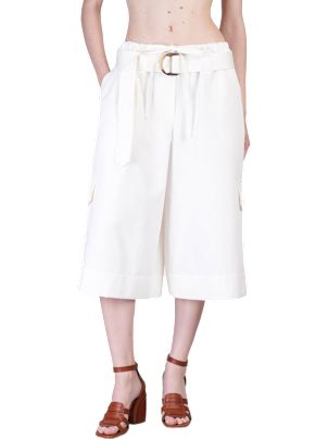 Zimmermann Shorts In White Cotton | italist
