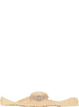 ハット Roger Vivier Rv Broche Extra Rafia Hat Roger Vivier Rv Broche Extra Rafia Hat | italist