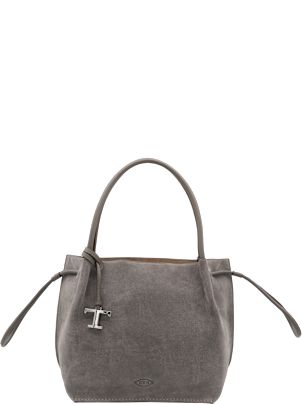 【関税＆送料込み】Tod'S Grey Leather Totes Tod's Grey Leather Totes | italist