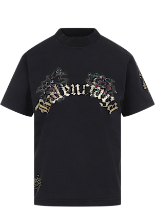 【関税&送料込】Balenciaga Slate Cotton T-Shirt Balenciaga Slate Cotton T-shirt | italist