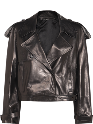 ベスト・ジレ SALVATORE SANTORO Women Leather Jackets 48040 DGREY Grey Salvatore Santoro Grey Leather Jacket | ModeSens