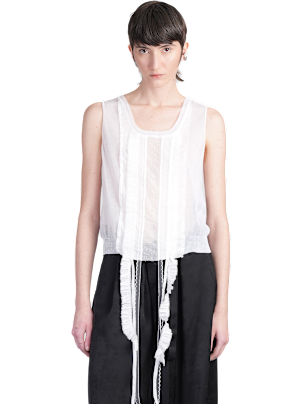 ANN DEMEULEMEESTER ノースリーブ・チュニック ANN DEMEULEMEESTER ノースリーブ・チュニック